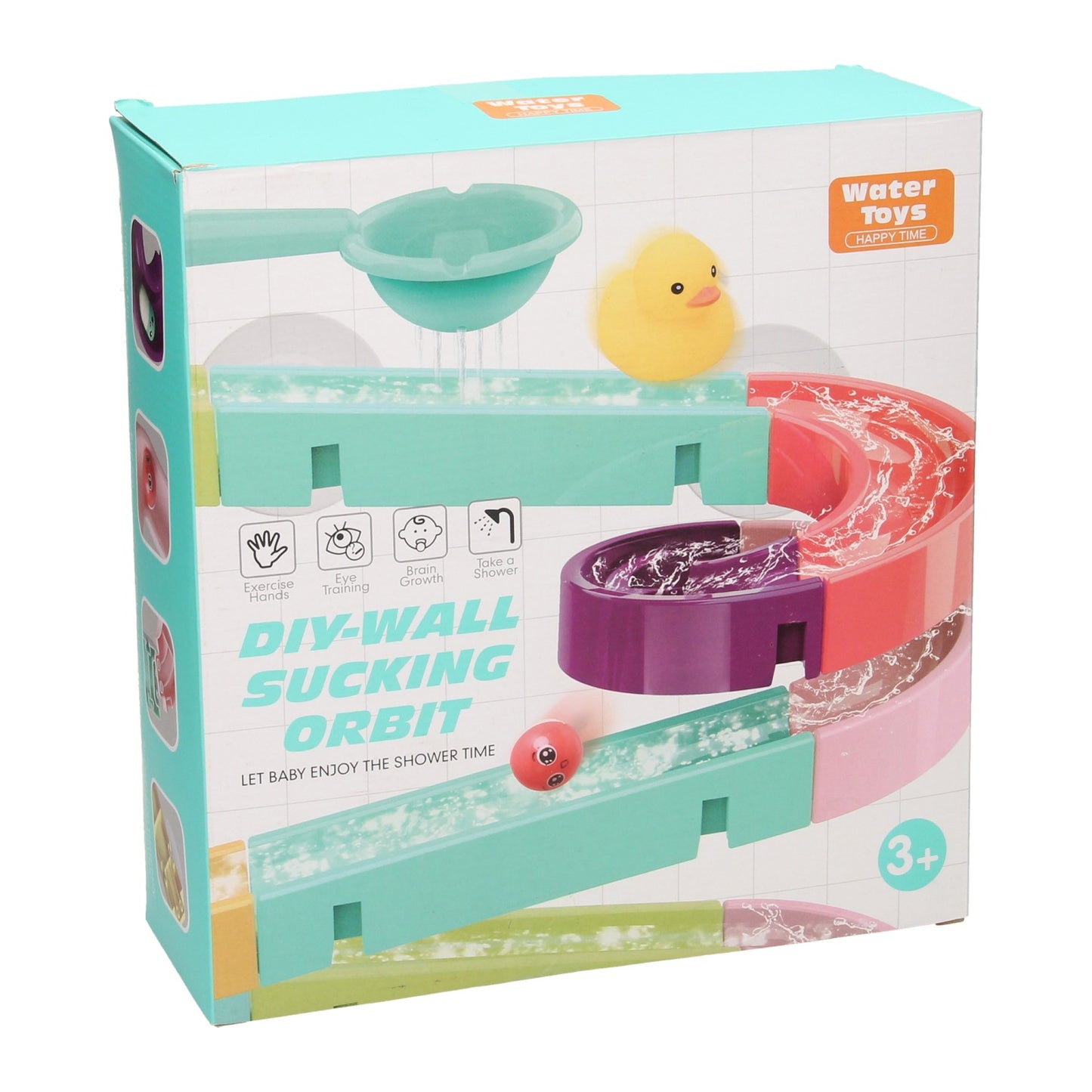 Ensemble de jeu de bain aquatique amusant avec piste de balle, 44 pièces.