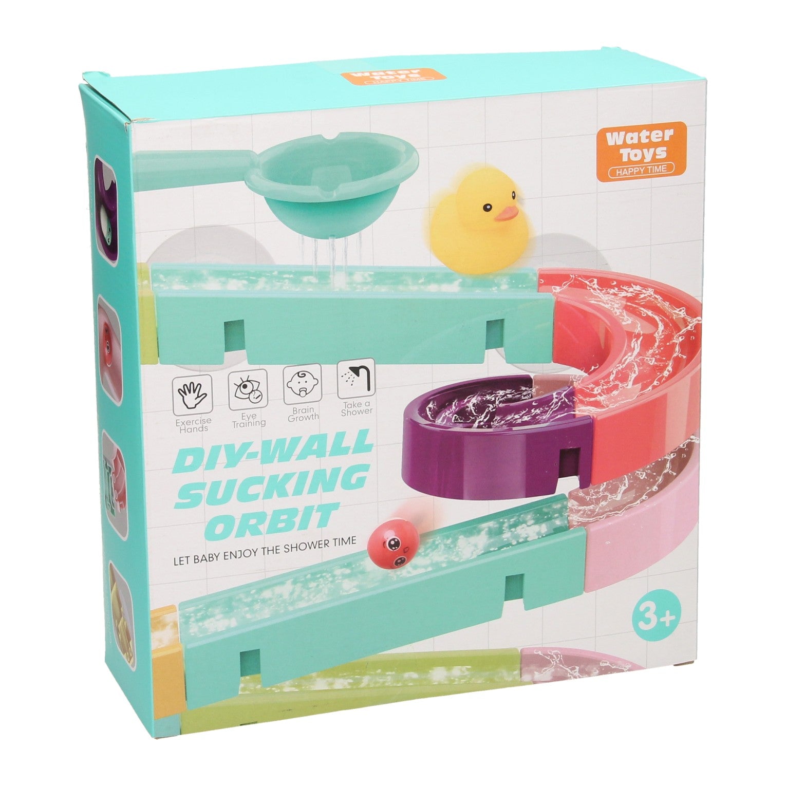 Ensemble de jeu de bain aquatique amusant avec piste de balle, 44 pièces.