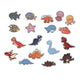 Figurines de bain moussant animaux marins dinosaures