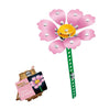 Jeu de construction en métal fleur rose