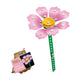 Jeu de construction en métal fleur rose