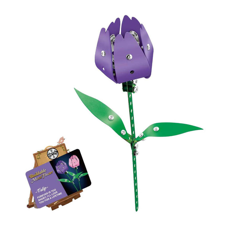 Jeu de construction en métal tulipe