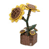 Kit de construction 3D en bois Tournesols - 121 pièces.