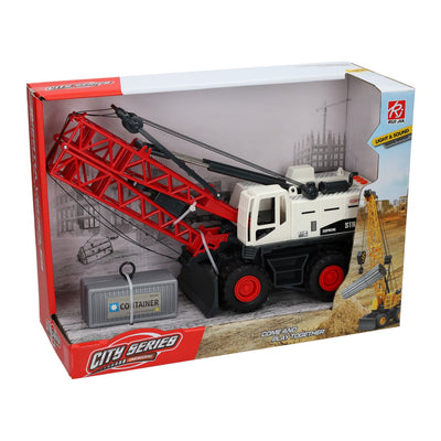 Camion-grue de construction avec son léger