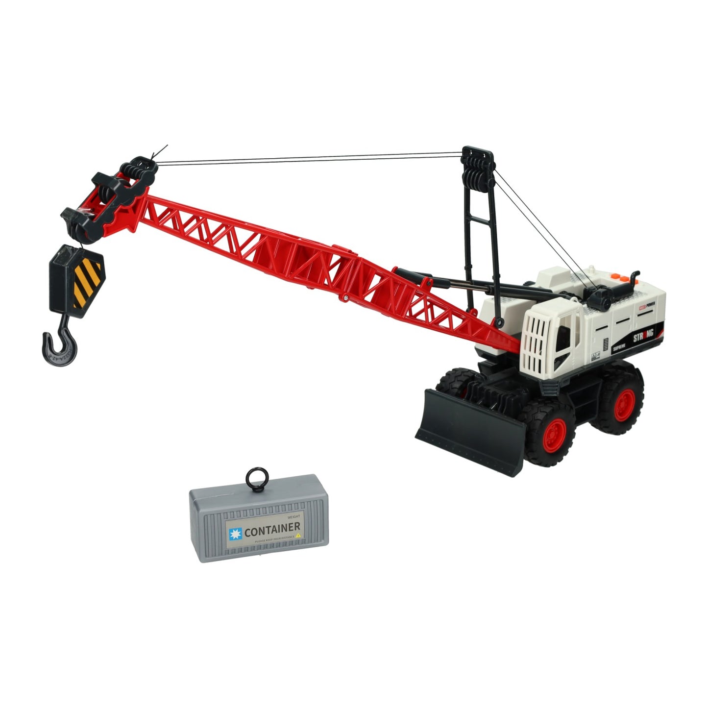 Camion-grue de construction avec son léger