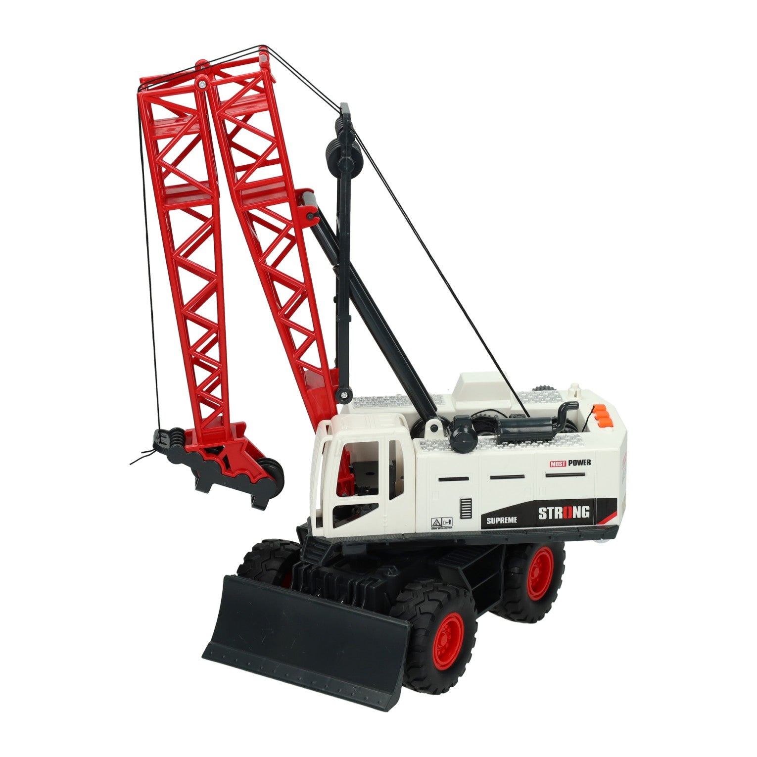 Camion-grue de construction avec son léger