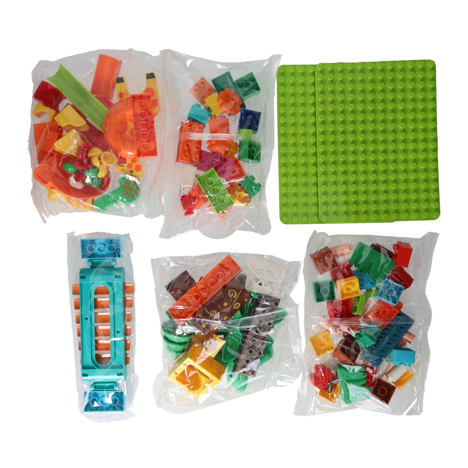 Blocs de construction piste de balle musicale jungle - 109 pcs.