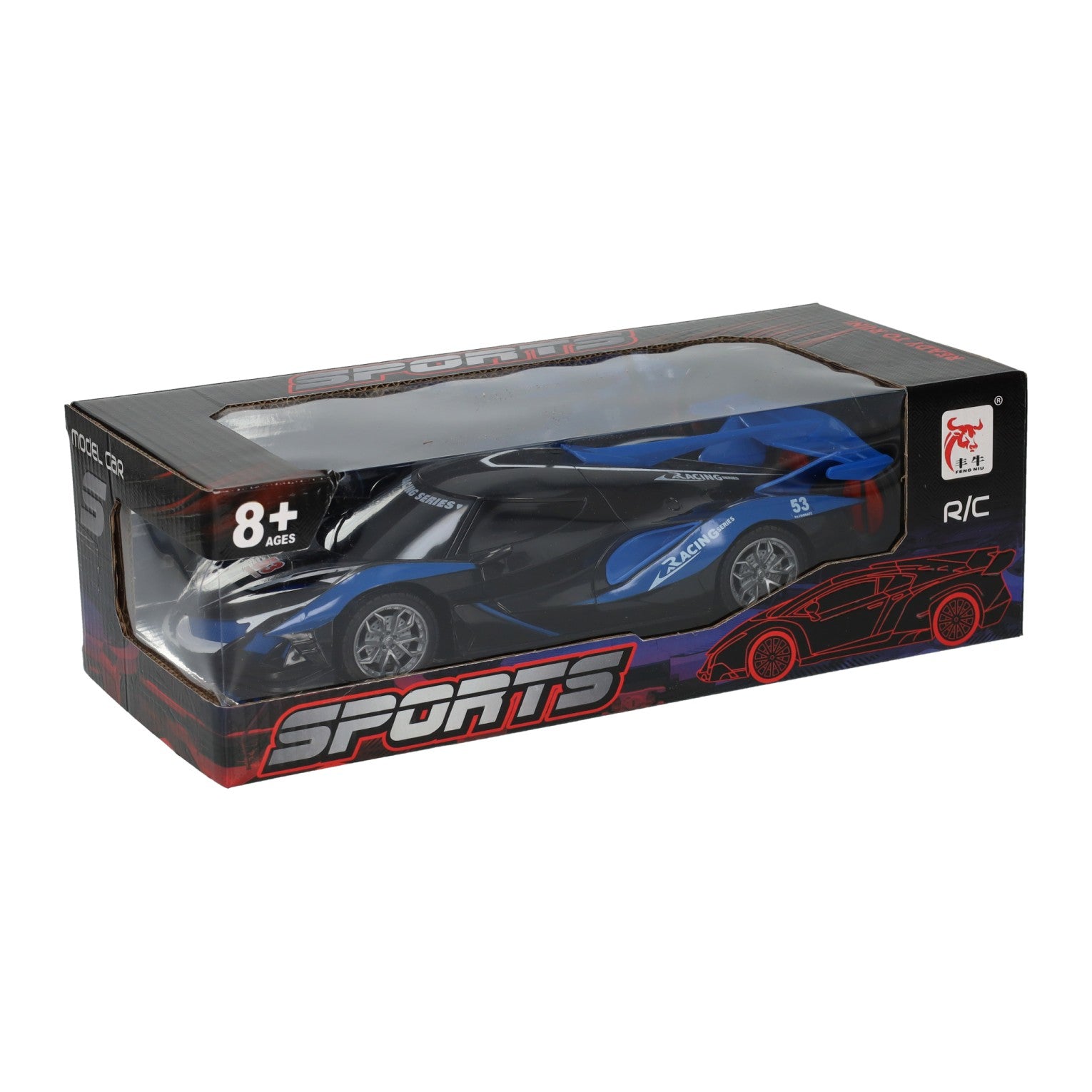 Voiture de course bleue RC