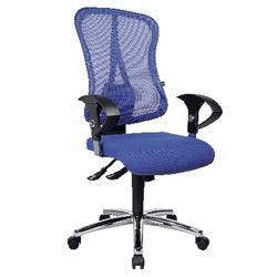 Topstar chaise de bureau head point sy deluxe synchrone bleu