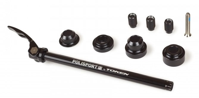Polisport STEAT essieu pour remorque 12 mm noir