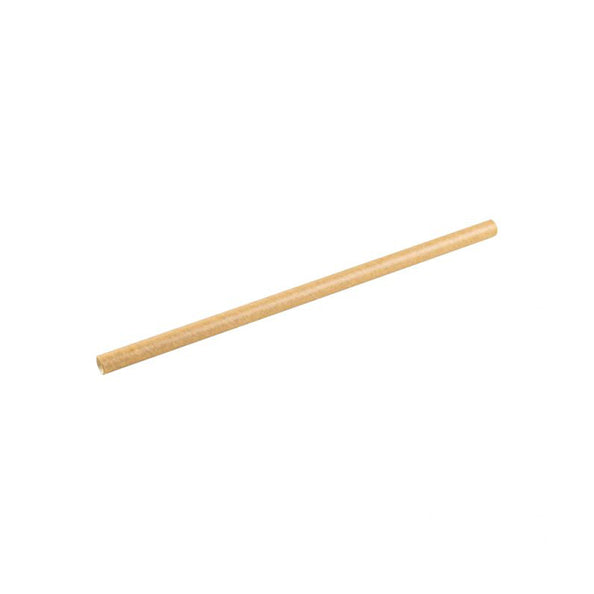Pailles en papier 240 x 10 mm naturel (100 pièces)