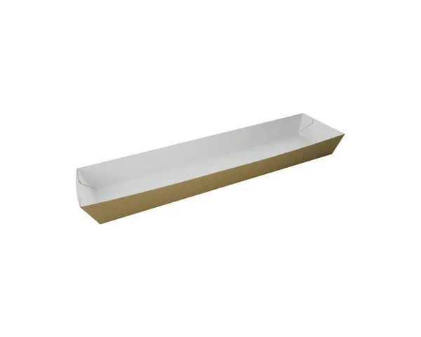 Plateau à sandwich Depa carton marron 25x6x2,5cm (250 pièces)