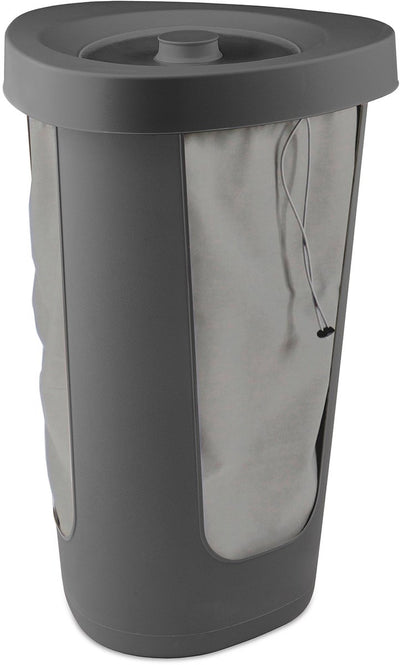 Boîte de consigne Rotho Fabu pour bouteilles -50 litres - incl. 2 sacs intérieurs lavables - faciles à transporter - anthracite