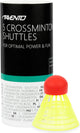 Avento 5 navettes crossminton - jaune fluo rouge