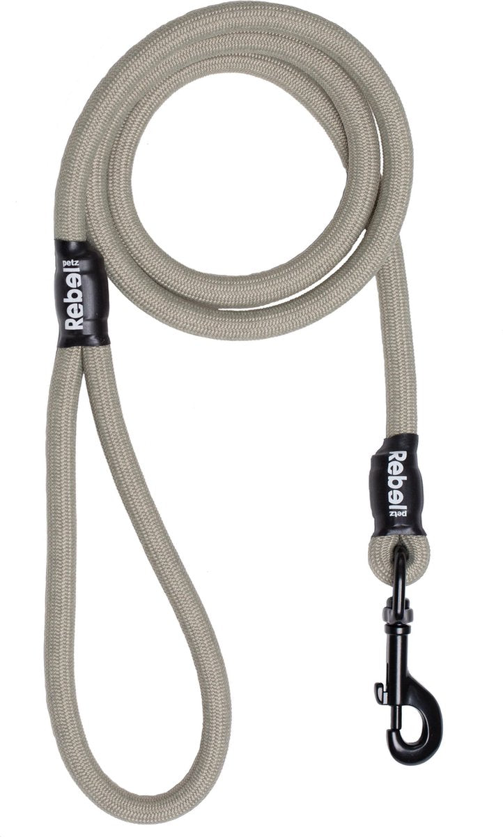 Laisse pour chien Rebel petz - taupe - l - 12mm x 140cm