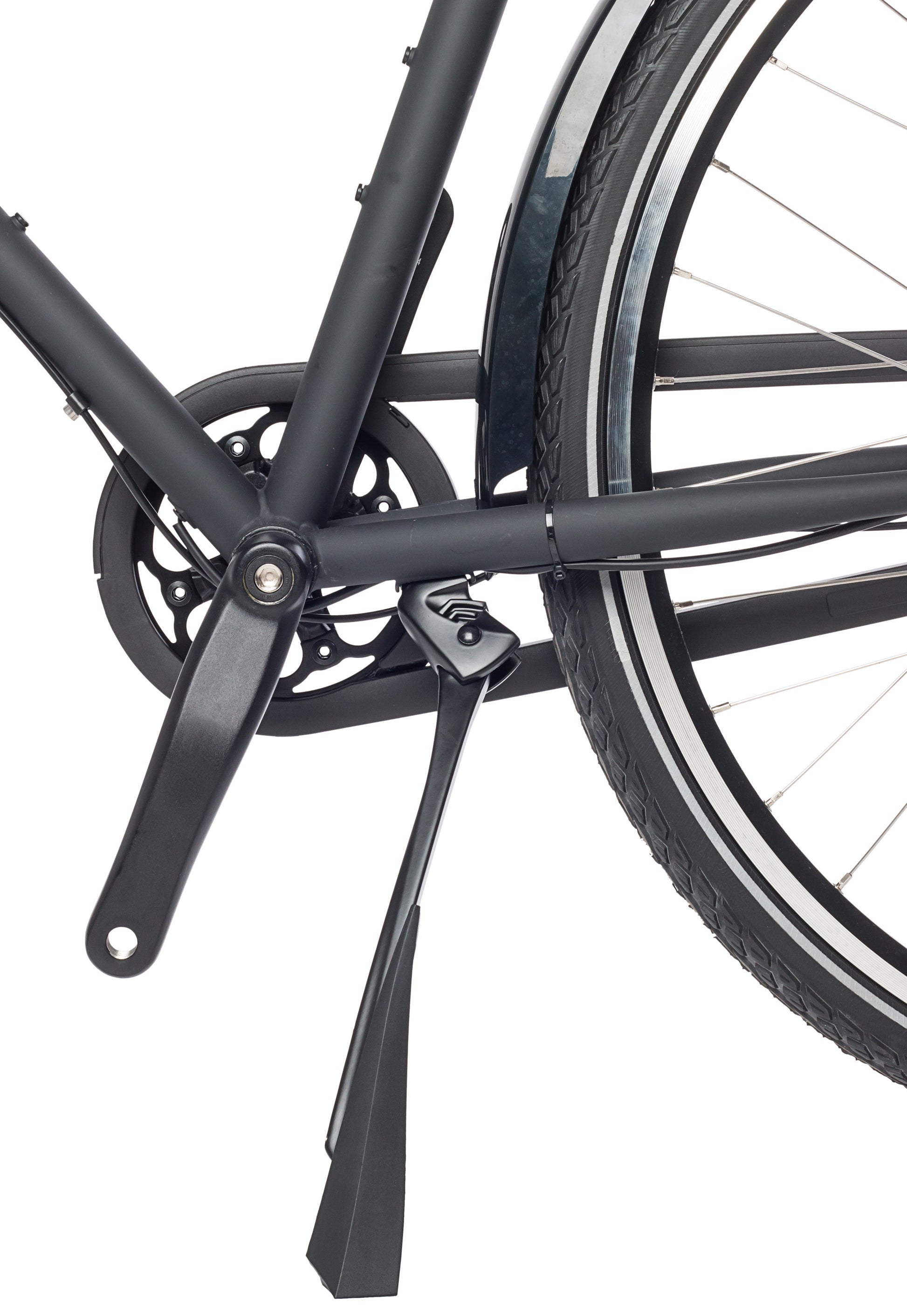 HEBIE Side Stand Réglable 26-28 638 Basic Lex Black