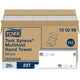 Serviettes hygiéniques pliées tork h2 xpress universelles multiplis naturel
