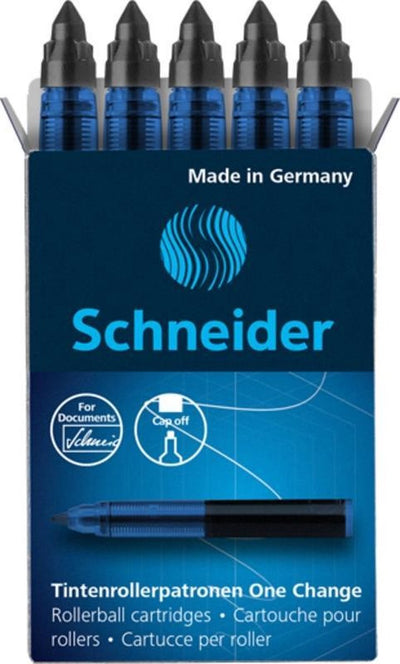 Schneider instruments d'écriture schneider recharge roller - un changement - boîte de 5 pièces - noir - s-185401