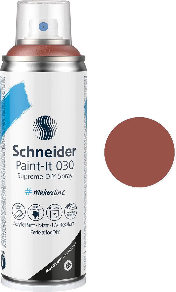 Schneider papeterie Schneider peinture en aérosol-paint-it 030-peinture en aérosol bricolage-peinture acrylique-200 ml-cuivre métallisé-s-ml03051102