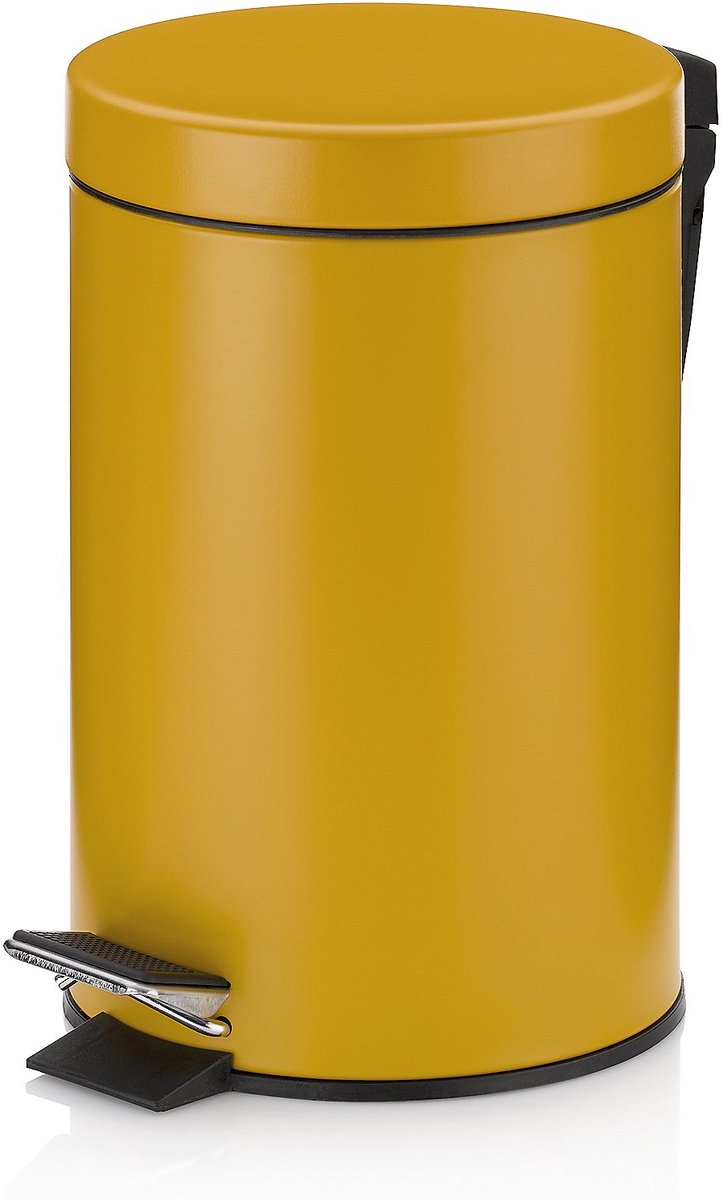 Poubelle à pédale Kela Monaco - 3 litres - jaune -