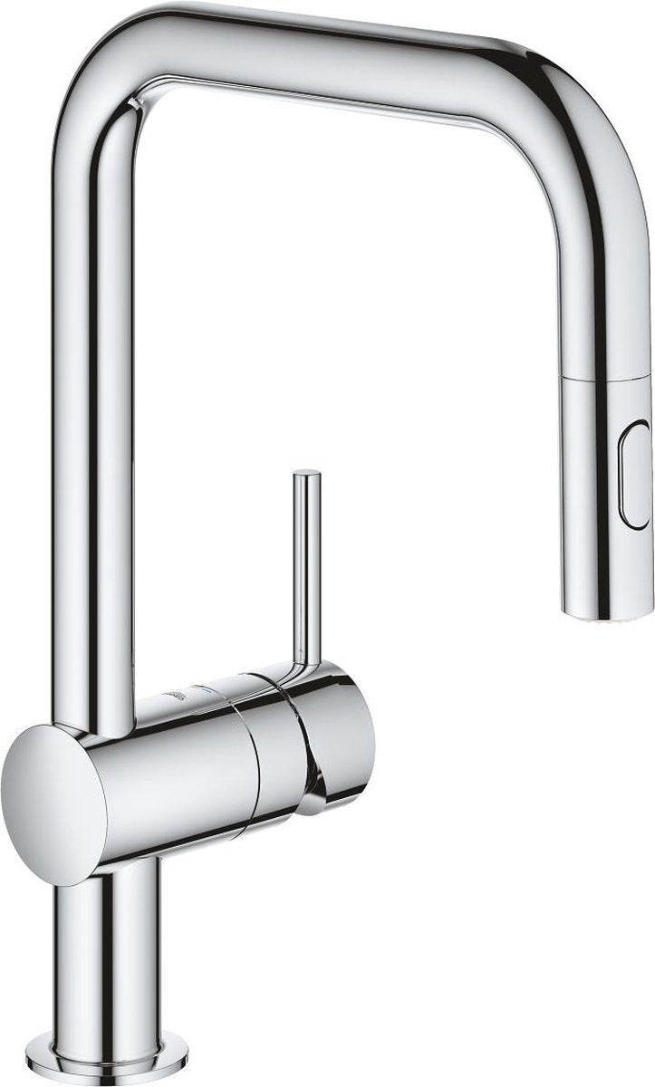 Robinet de cuisine Grohe Minta - avec douchette extractible - 2 types de jet - chrome