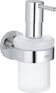 Distributeur de savon Grohe start - 160 ml - avec support - montage mural - chrome