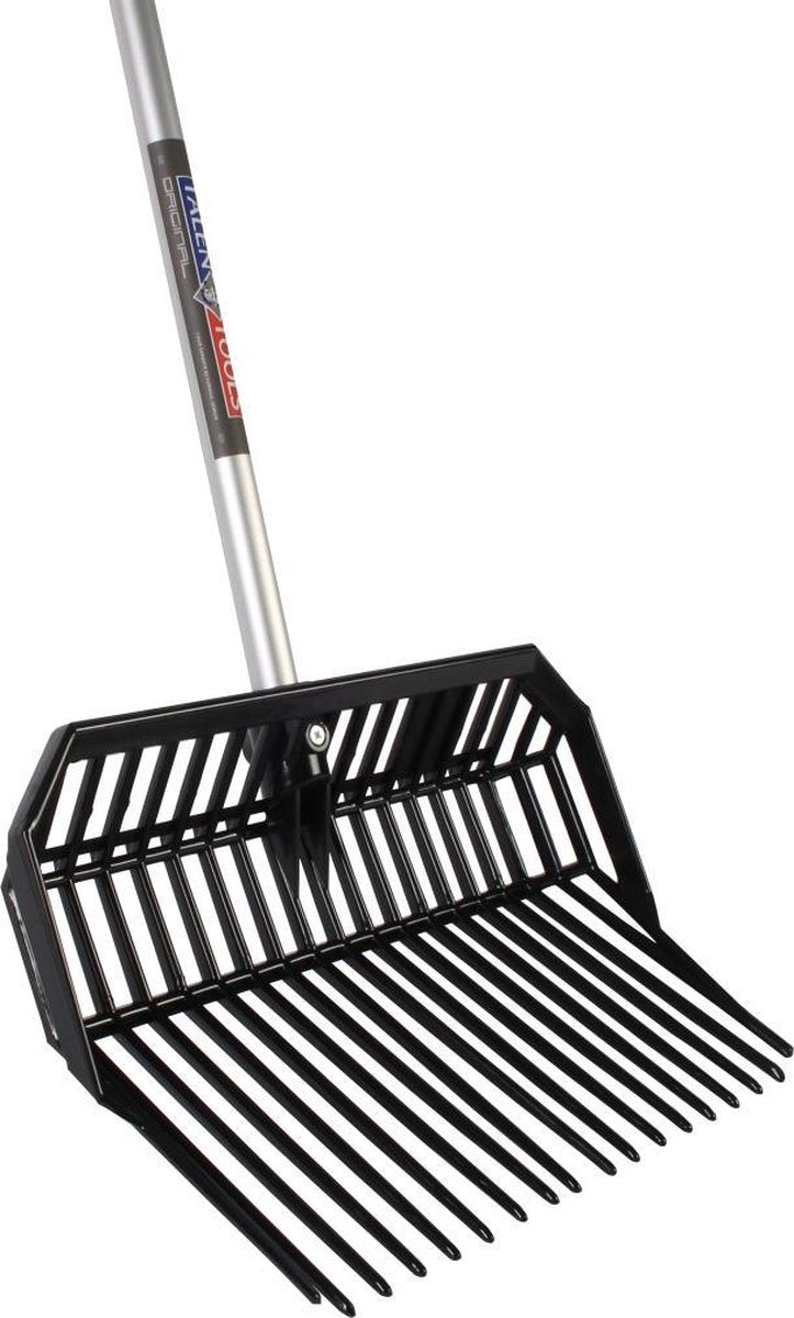 Outils Talen - fourchette d'écurie - plastique - manche aluminium - 140 cm