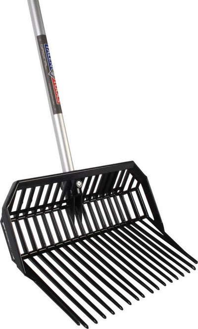 Outils Talen - fourchette d'écurie - plastique - manche aluminium - 140 cm