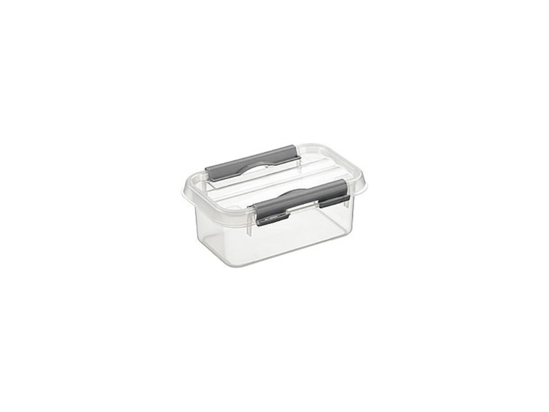 Sunware Sunware Q-line Box de rangement 0,5 L argent transparent
