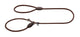 Laisse pour Hunter Retriever avec stoppeur freestyle marron