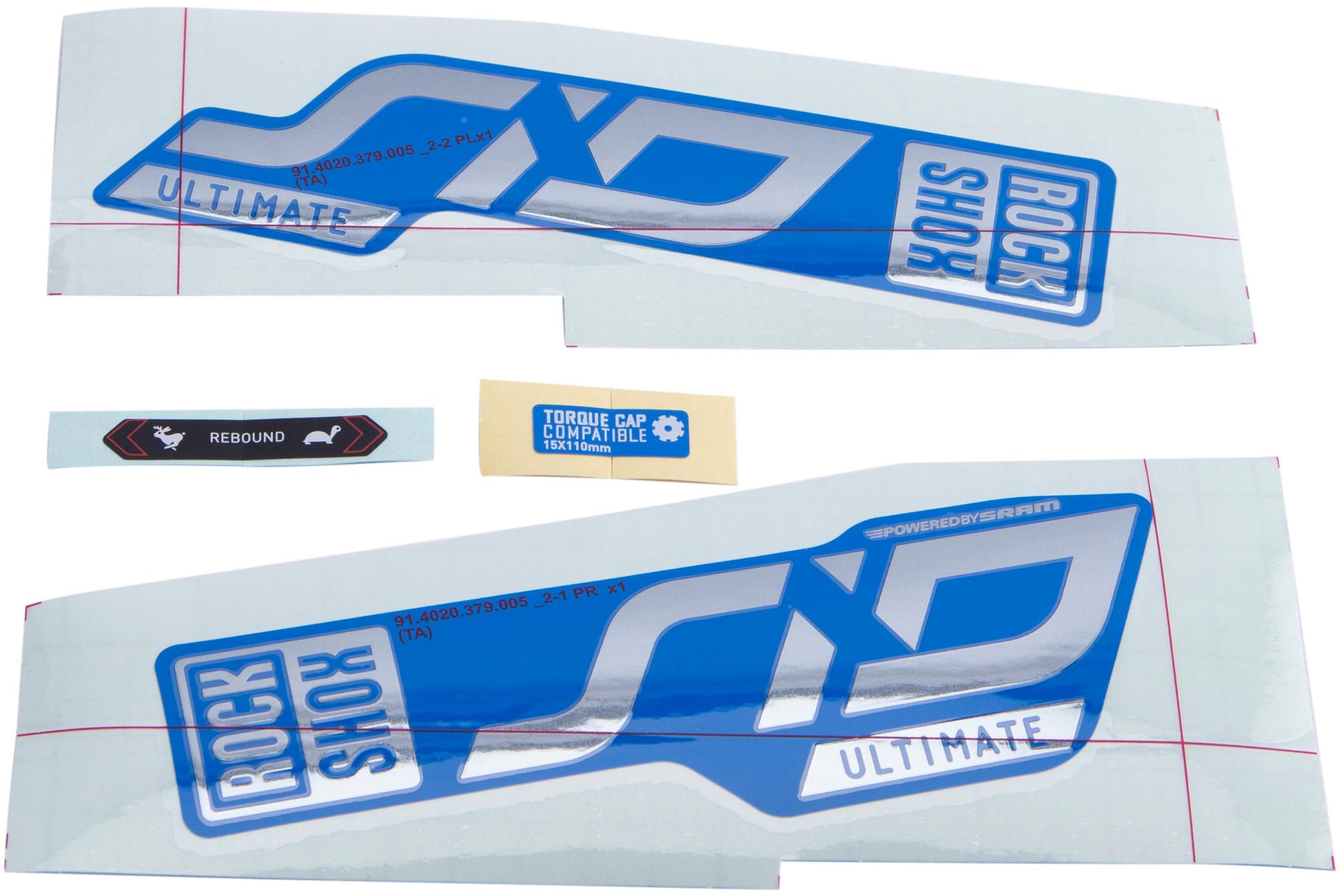 Decal rockshox set rs sid ult. 110-120 mm F.Blue