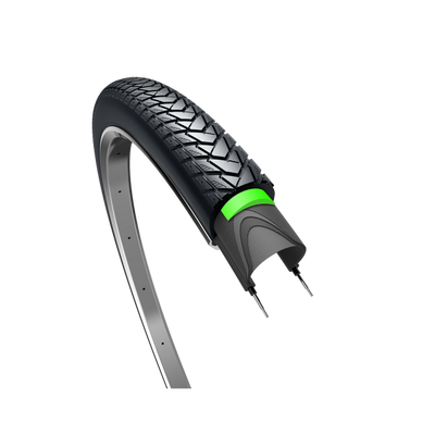 Le voyageur de pneus de bord protégeait 28 x 1,40 37-622 mm noir avec réflexion