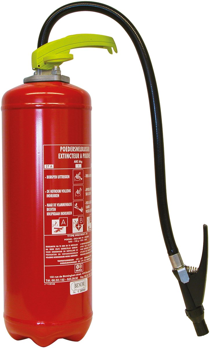 Extincteur Belmic 6kg a b c benor (bâtiments)
