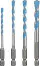 Bosch accessoires expert jeu de forets hex-9 | multiconstruction | 4 pièces | 4 5 6 8 - 2608902289