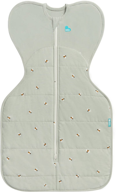 Gigoteuse bébé Love to dream ™ swaddle up™ - emmaillotage - bébé 0-3 mois - 3,5-6 kg - hiver - 2,5 tog – abeilles olive
