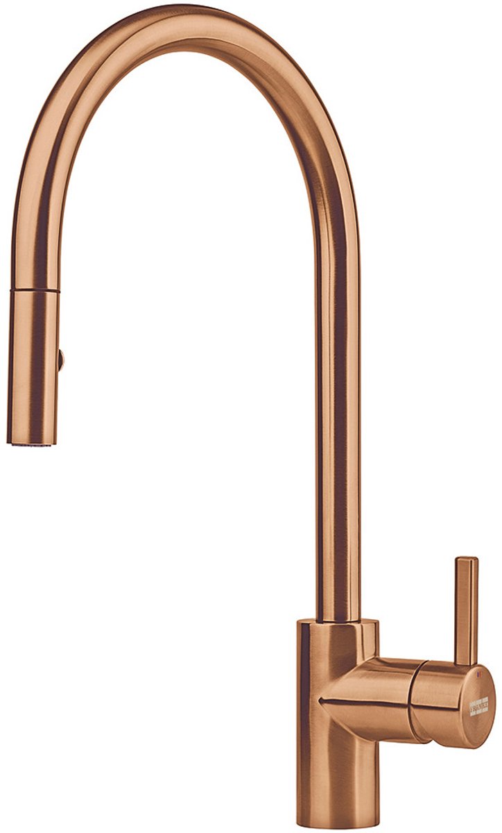 Franke eos neo - robinet de cuisine fc 0045.505 avec douchette extractible, cuivre 115.0628.254