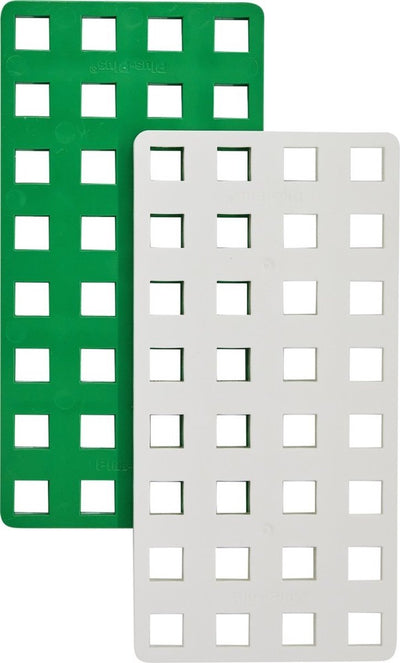 Plus-plus grande plaque de construction vert blanc ensemble de construction 2 pièces - 3287 - jouets de construction - jouets de construction - ensemble avec blocs de construction - à partir de 1 an