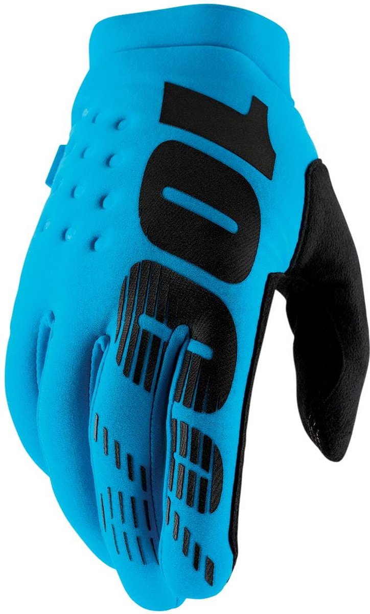 Gants tout-terrain 100percent brisker bleu l court