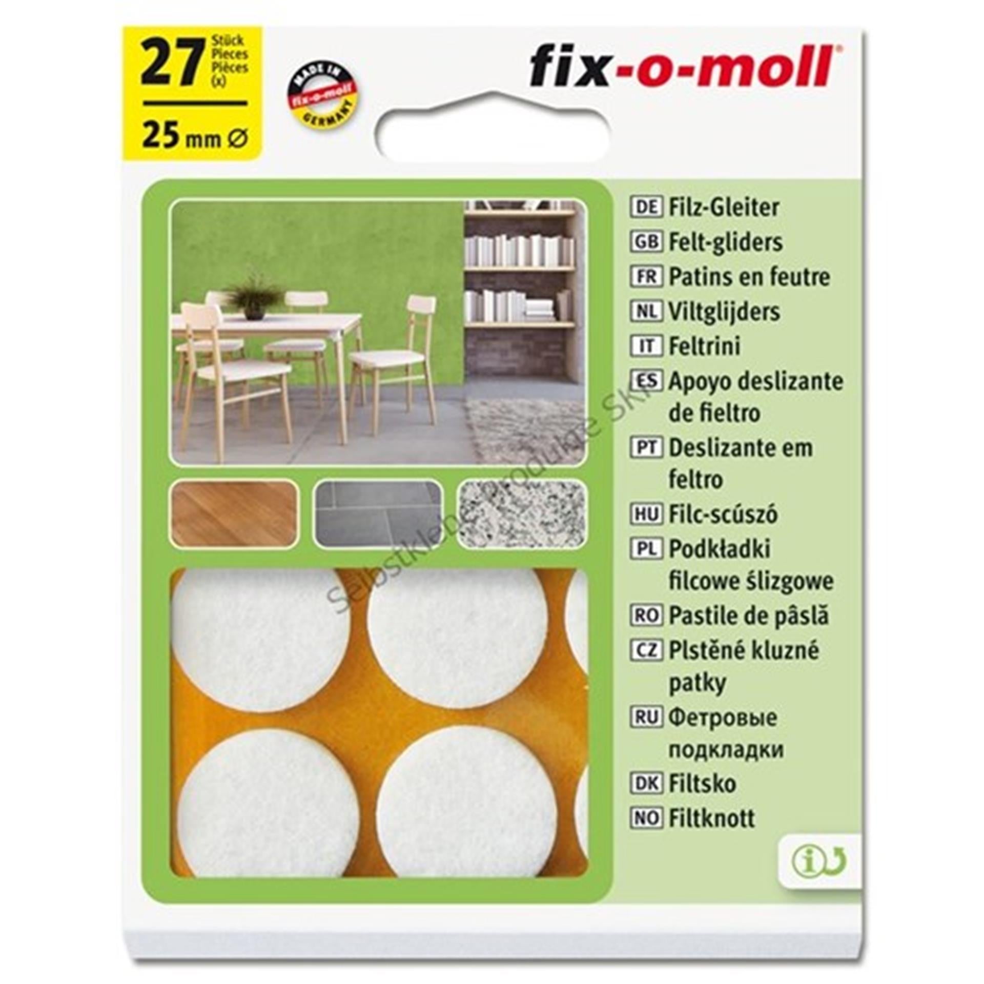 Planeur en feutre Fix-o-moll ø25mm blanc