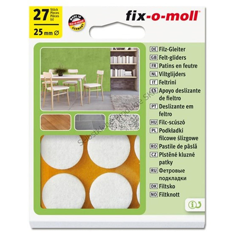 Planeur en feutre Fix-o-moll ø25mm blanc