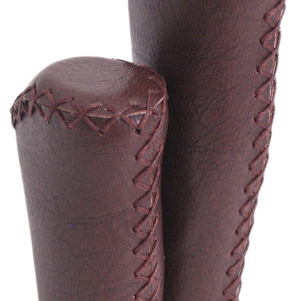 Edge Grips Cuir marron foncé mat 135/92mm (emballage atelier)