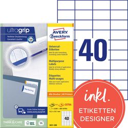 Étiquettes multifonctions Avery Zweckform 8 000 pièces blanches