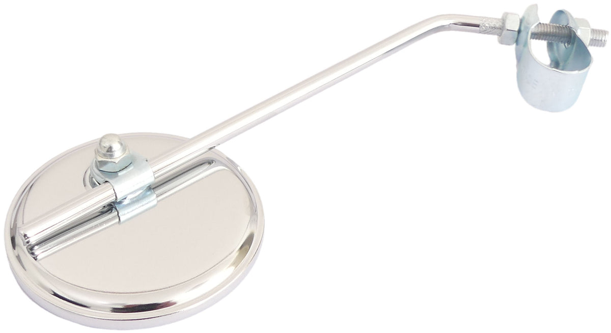 Miroir vélo 80 mm chromé