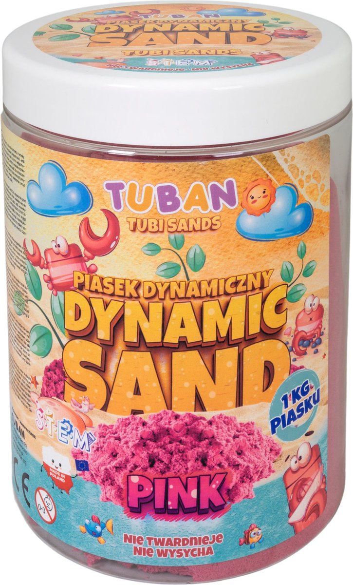 Tuban - sable dynamique - sable de jeu - rose 1 kg