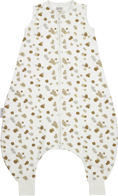 Meyco bébé taches bébé été sommeil salopette pull - sable - 80cm - 0,5 tog