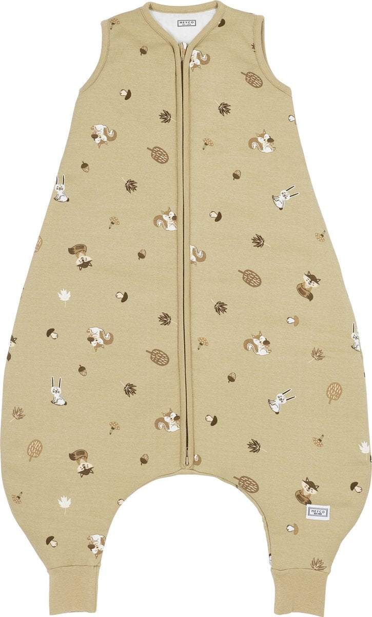 Meyco bébé animaux de la forêt pull d'hiver pour bébé - sable - 104 cm - 2,0 tog