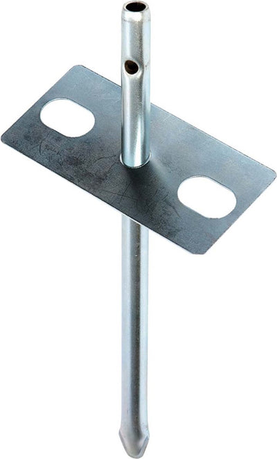 Bo-camp - piquet brise-vent - avec assiette - 30 cm - 4 pièces