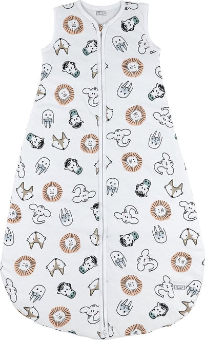 Meyco baby animal gigoteuse d'été bébé ronde - multicolore - 110cm - 0,5 tog