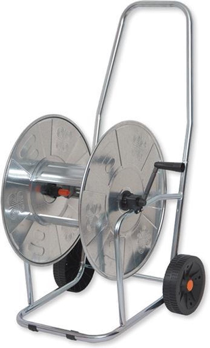 Bradas agrati solid zincato series - chariot pour tuyau d'arrosage - métal - acier - poignée ergonomique