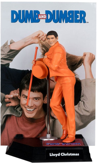Mcfarlane jouets Dumb and Dumber Movie Maniacs statue pvc Lloyd Christmas (étiquette dorée) figurine 15 cm